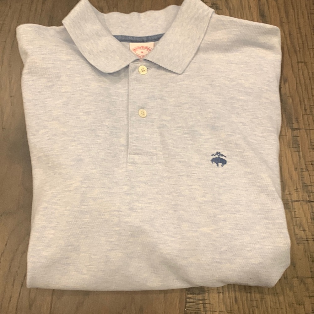 Brooks brothers polo size medium light blue